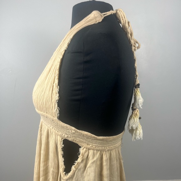 Free People Look Into the Sun Maxi Dress Endless Summer cream size small - Picture 7 of 12